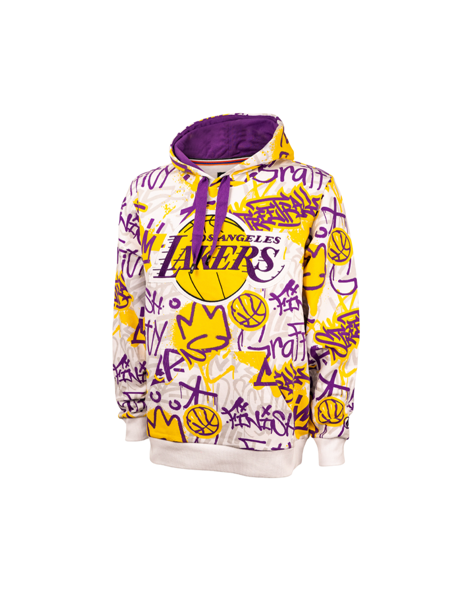Lakers Graffiti Print Hoodie – FISLL