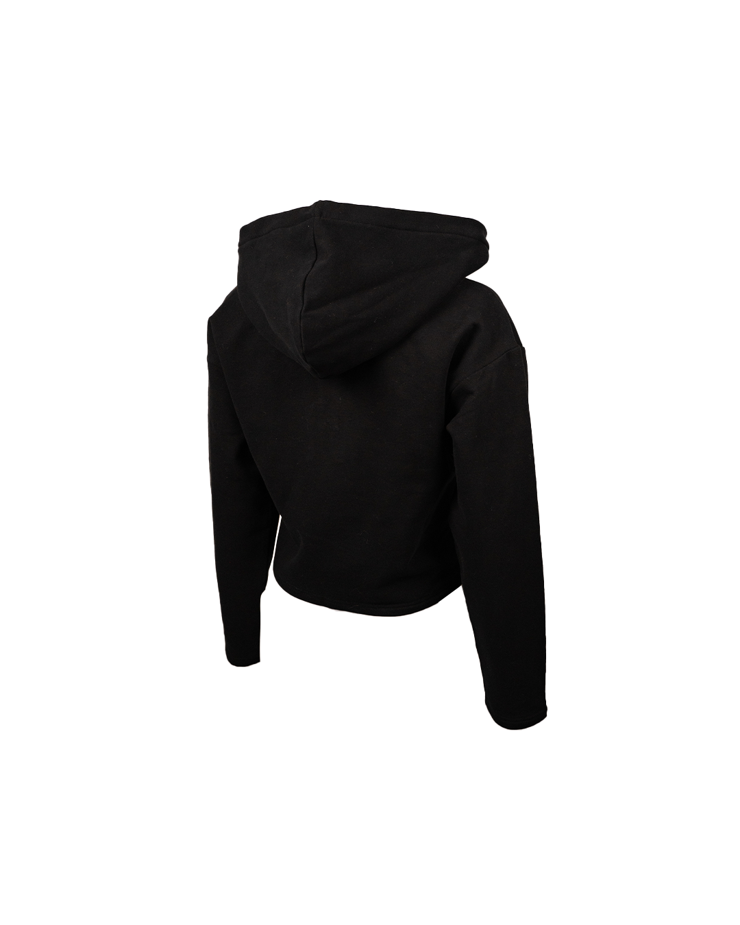 Toronto Raptors FISLL Women s Logo Cropped Pullover Hoodie Black
