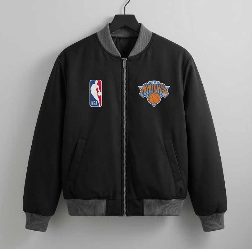 Knicks Shadow Coaches Flight Jacket