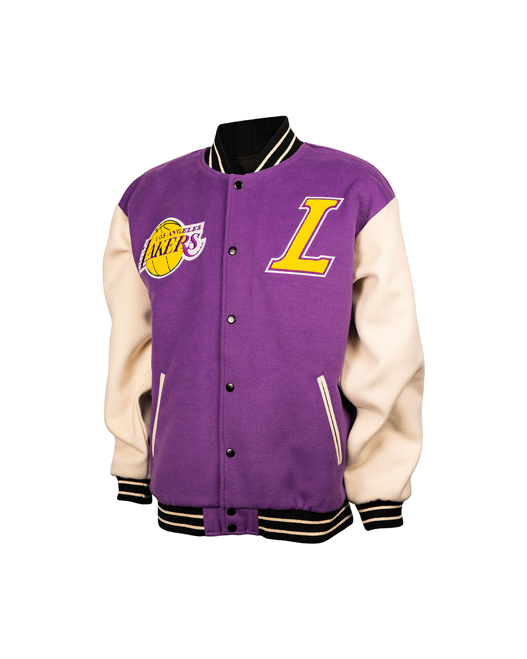 Los Angeles Lakers Color Block Varsity Jacket